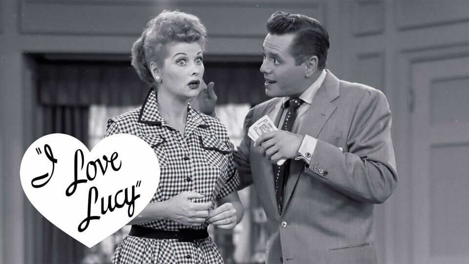 Lucille Ball And Desi Arnaz In I Love Lucy