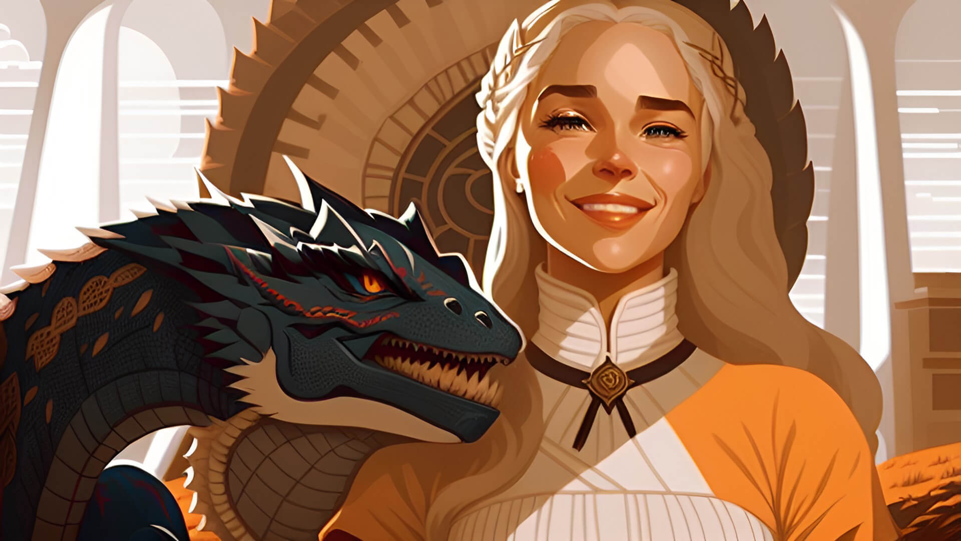 daenerys targaryen with dragon